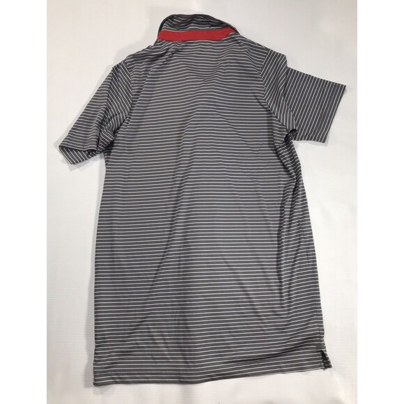 Russell UGA Georgia Bulldogs Men’s Small Gray Striped polo Embroidered - Picture 6 of 6